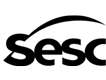 Logotipo do Sesc, escrito em preto.