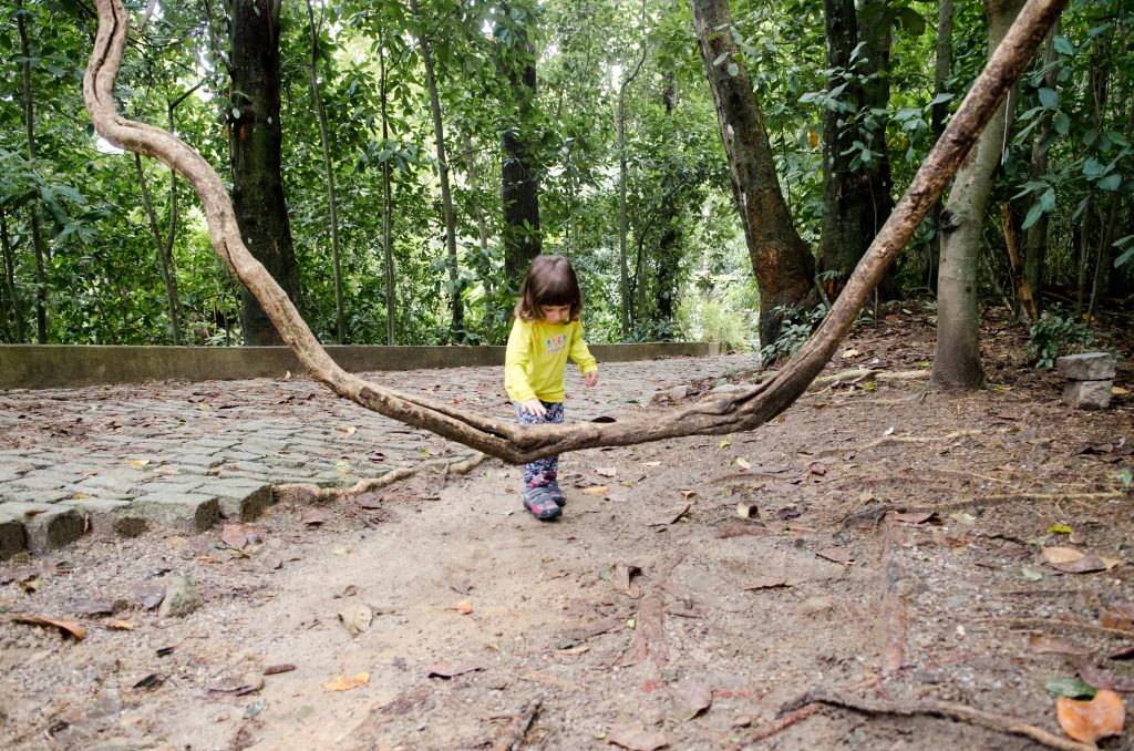 [:pt]Criança brincando ar ar livre, em espaço arborizado. Manifesto saúde e natureza.[:]